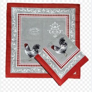 New Ferme Country Cotton Napkins Set of 10 16x16